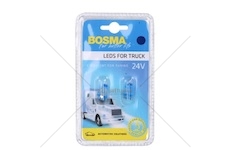 Žárovka LED 24V BAX 1XLED modrá sada BOSMA 7781