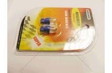 Žárovka LED 24V T10 1XLED modrá sada 2 kusů  LT10-2-24BL