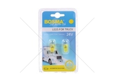 Žárovka LED 24V T10 1XLED žlutá sada 2 kusů BOSMA 7378
