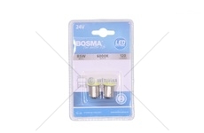 ZAROWKA 12/24V LED BA15S 1XSMD 6000K BIALA BOSMA 7336