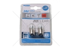 ZAROWKA 24V LED BA15S 1XLED CZERWONA  6667/B
