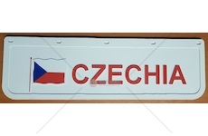 Zástěrka - lapač CZECHIA 600x180mm, bílý s červeným nápisem