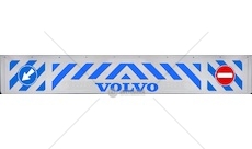 Zástěrka - lapač přední VOLVO 2400x350mm, bílá, modrý nápis