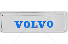 Zástěrka - lapač VOLVO 600x180mm, bílý, černý nápis