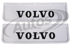 Zástěrka pryžová 600x180 přední, bílá s nápisem volvo  0209790_A