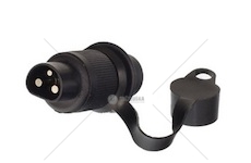 Zástrčka 3 pólová plastová s víčkem