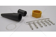 Zástrčka BAJONET 6PIN levá žlutá FRISTOM WTYL6PIN