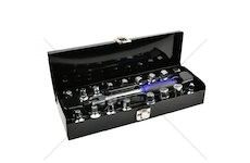 Zástrčné klíče na zátky olejových van 3/8", sada 18ks GEKO