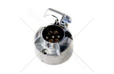 Zásuvka 7 pólová 12V 16A hliníková kulatá