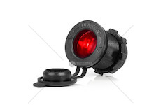 Zásuvka do zapalovače auta s ČERVENÝM LED podsvícením 12/24V vodotěsná AMiO-04219