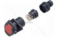 Zásuvka elektrická 24v/16a/15pin adr, din/iso 12098,typ ochrany ip 69 0010366_A