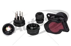Zásuvka elektrická 24v/7pin abs/ebs/adr plastová, šroubovací kontakty 0176787_A