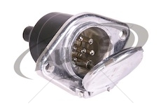 Zásuvka elektrická 7pin /6x kolík+díra/ 24v typ-s, kovová 0074583_A