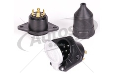 Zásuvka elektrická 7pin s konektory iso1185 24v typ-n, plast 0014082_A