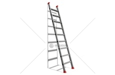 Žebřík hliníkový 1x10 příček rovný 2,7m