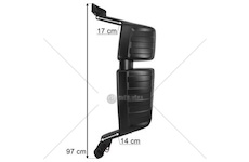 Zpětné zrcátko SCANIA XT levé kompletní LAMIRO 89-0039H