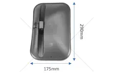 Zrcadlo 175x290mm pro case c,cs a cvs a claas celtis, temis a 1221 | LRLDT285/2