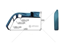 Zrcátko AUTOBUS IRIZAR ručně ovládané 1450*850 TANGDE TD-70-157A