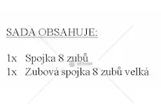 Zubová spojka komplet 8 zubů: nahrazuje tz07309+tz07395 | TZ67099a