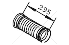 Zvlněná trubka, výfukový systém DINEX DIN51125