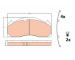 Sada brzdových destiček, kotoučová brzda TRW GDB5085