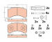 Sada brzdových destiček, kotoučová brzda TRW GDB5110