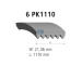 ozubený klínový řemen DT Spare Parts 5.41418