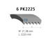 ozubený klínový řemen DT Spare Parts 11.12086