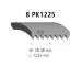 ozubený klínový řemen DT Spare Parts 5.41410